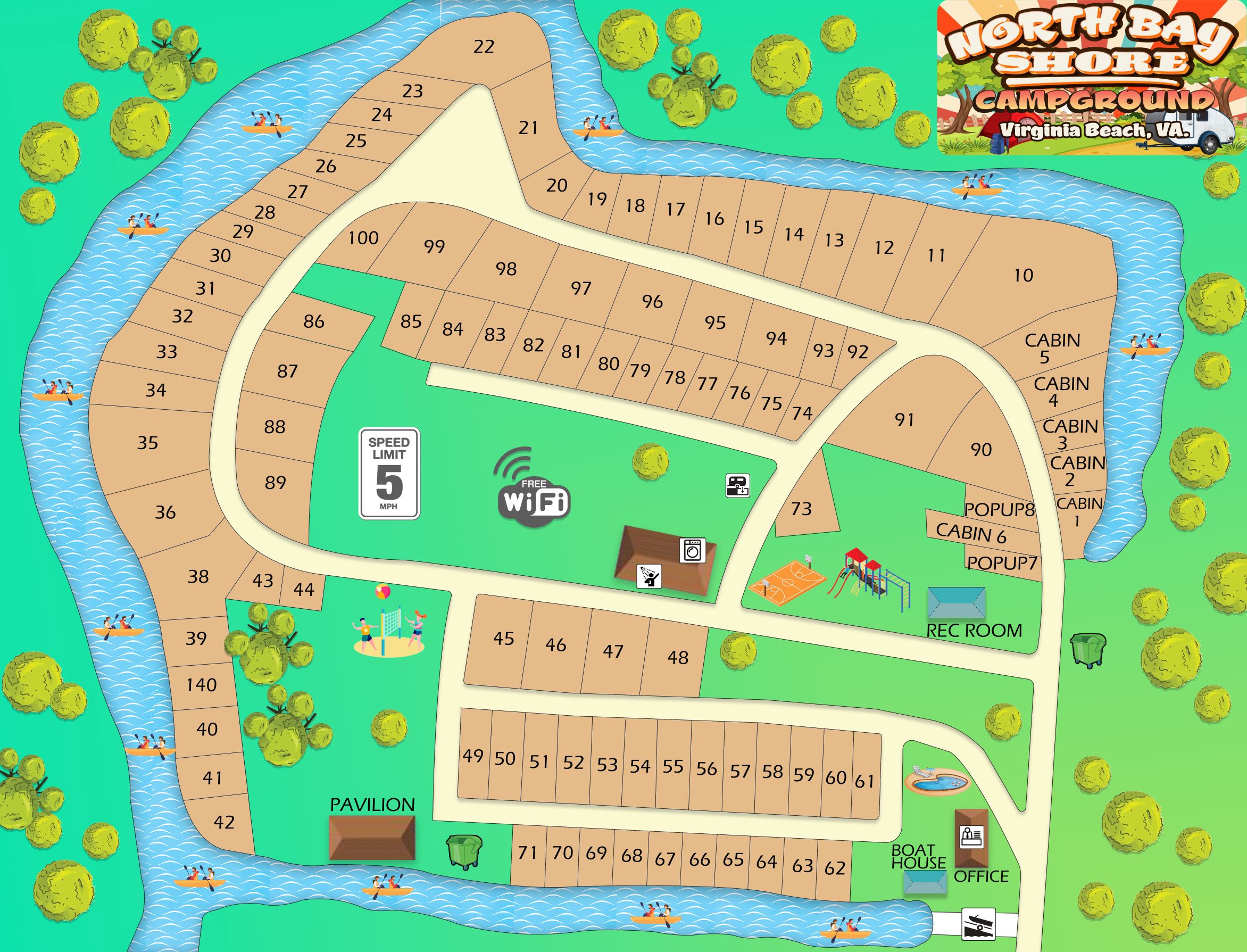 Campground Map – North Bay Shore Campground